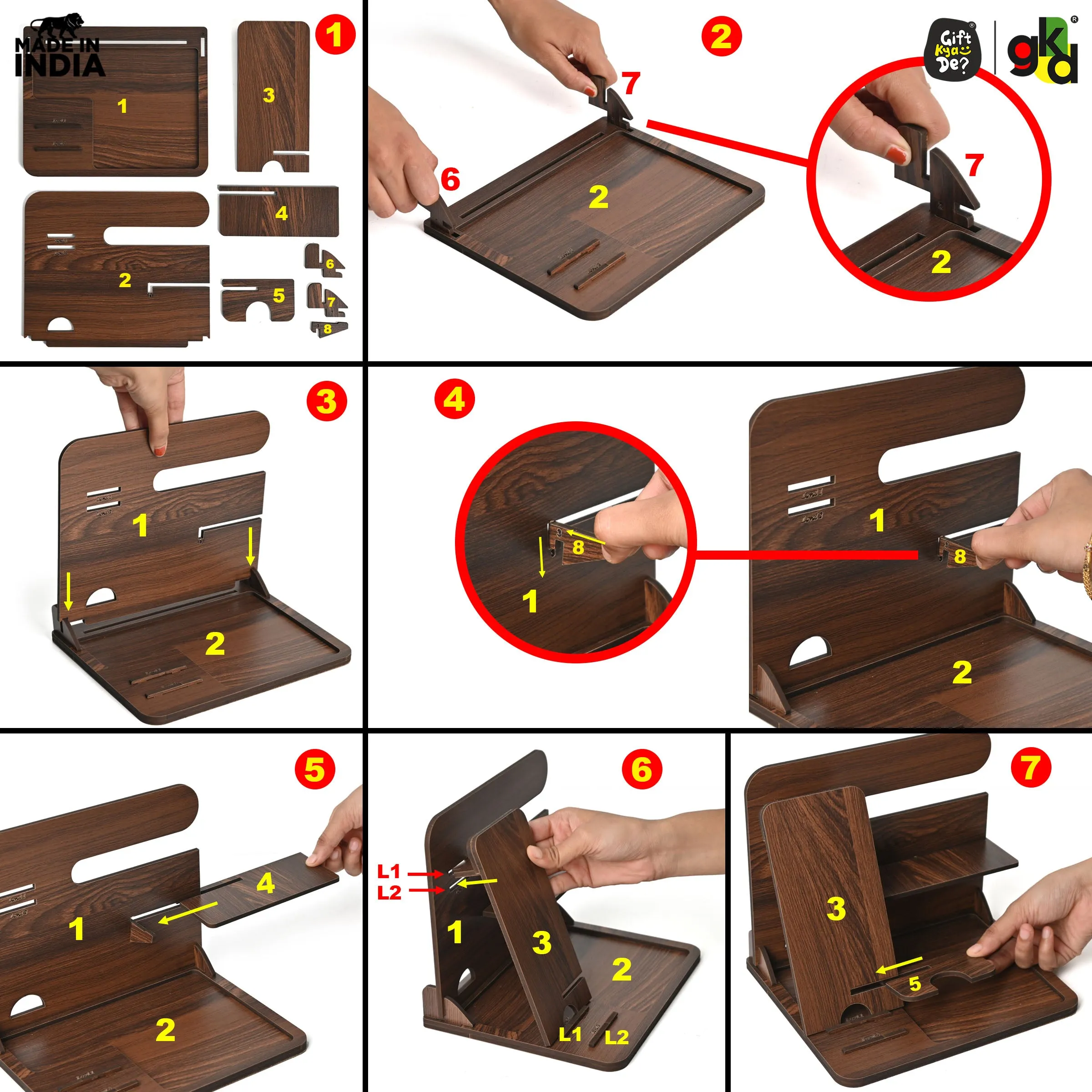 6 in 1 Desk Organizer & Docking Station | Desk Essential