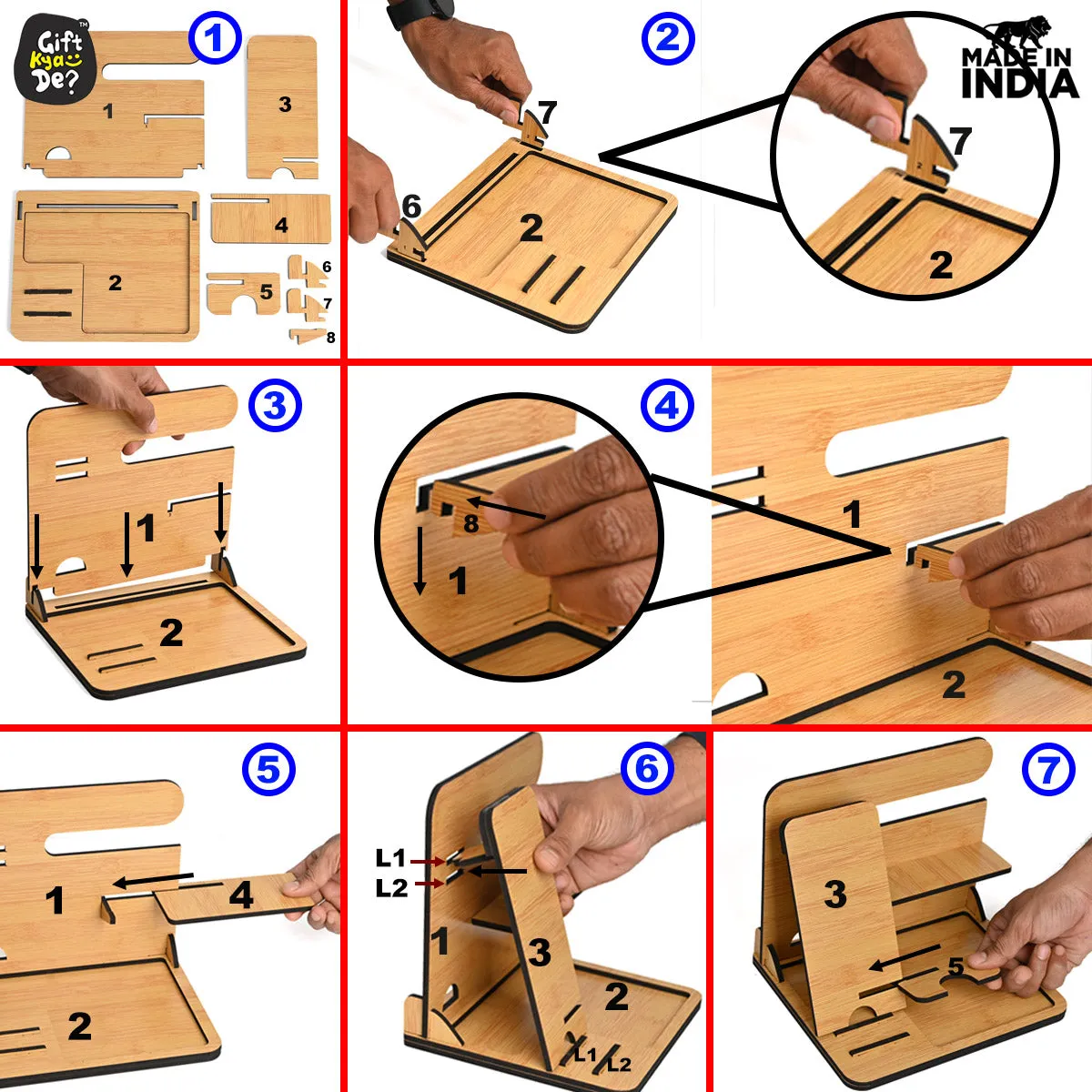 6 in 1 Desk Organizer & Docking Station | Desk Essential
