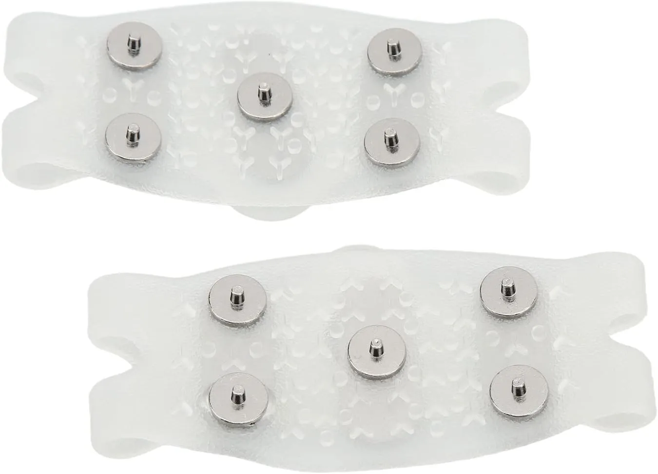 AntiS Crampon Traction Cleats with 5 Spikes for Snow Hiking and Climbing - Universal Fit on Sports Shoes and Boots for Enhanced Mobility and Safety