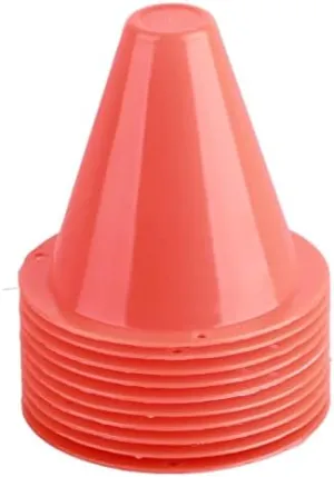 Estink Soccer Marking Cones, 10pcs PE Soccer Marking disks, Traffic Cones, Marking Cones for Children's Soccer, Soccer, Equestrian Sports, 8.5 x 8.5 cm