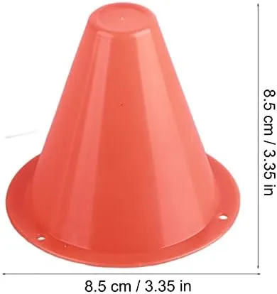 Estink Soccer Marking Cones, 10pcs PE Soccer Marking disks, Traffic Cones, Marking Cones for Children's Soccer, Soccer, Equestrian Sports, 8.5 x 8.5 cm