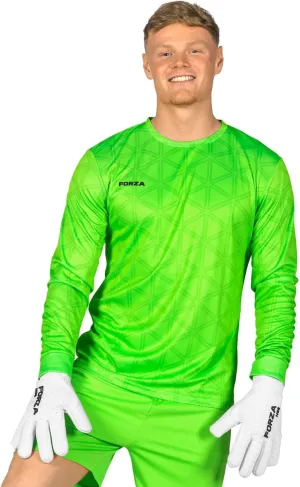 FORZA Mens Goalkeeper Jersey Shirt [XS-XXL] - Premium Long Sleeve Soccer Jerseys with Sweat-Wicking Polyester Finish