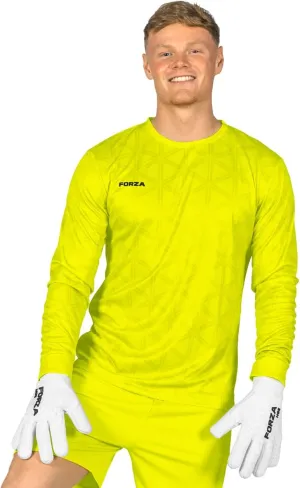 FORZA Mens Goalkeeper Jersey Shirt [XS-XXL] - Premium Long Sleeve Soccer Jerseys with Sweat-Wicking Polyester Finish