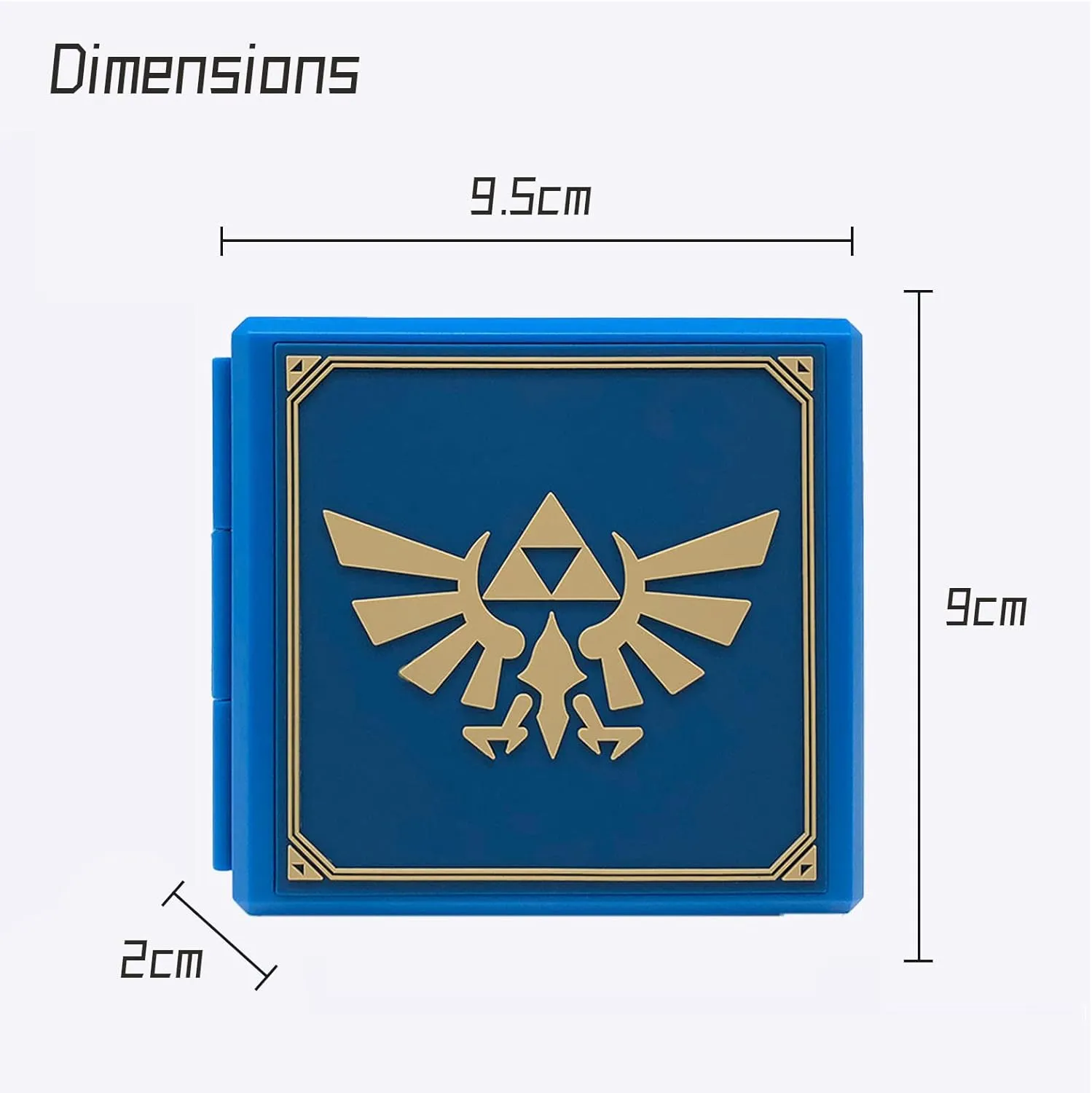 Game Card Case for Nintendo Switch,Portable Game Card Holder,Hard Shell Game Card Storage Case,Large Capacity Switch Game Card Organizer with 12 Card Slots (Z Blue)