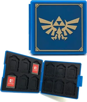 Game Card Case for Nintendo Switch,Portable Game Card Holder,Hard Shell Game Card Storage Case,Large Capacity Switch Game Card Organizer with 12 Card Slots (Z Blue)