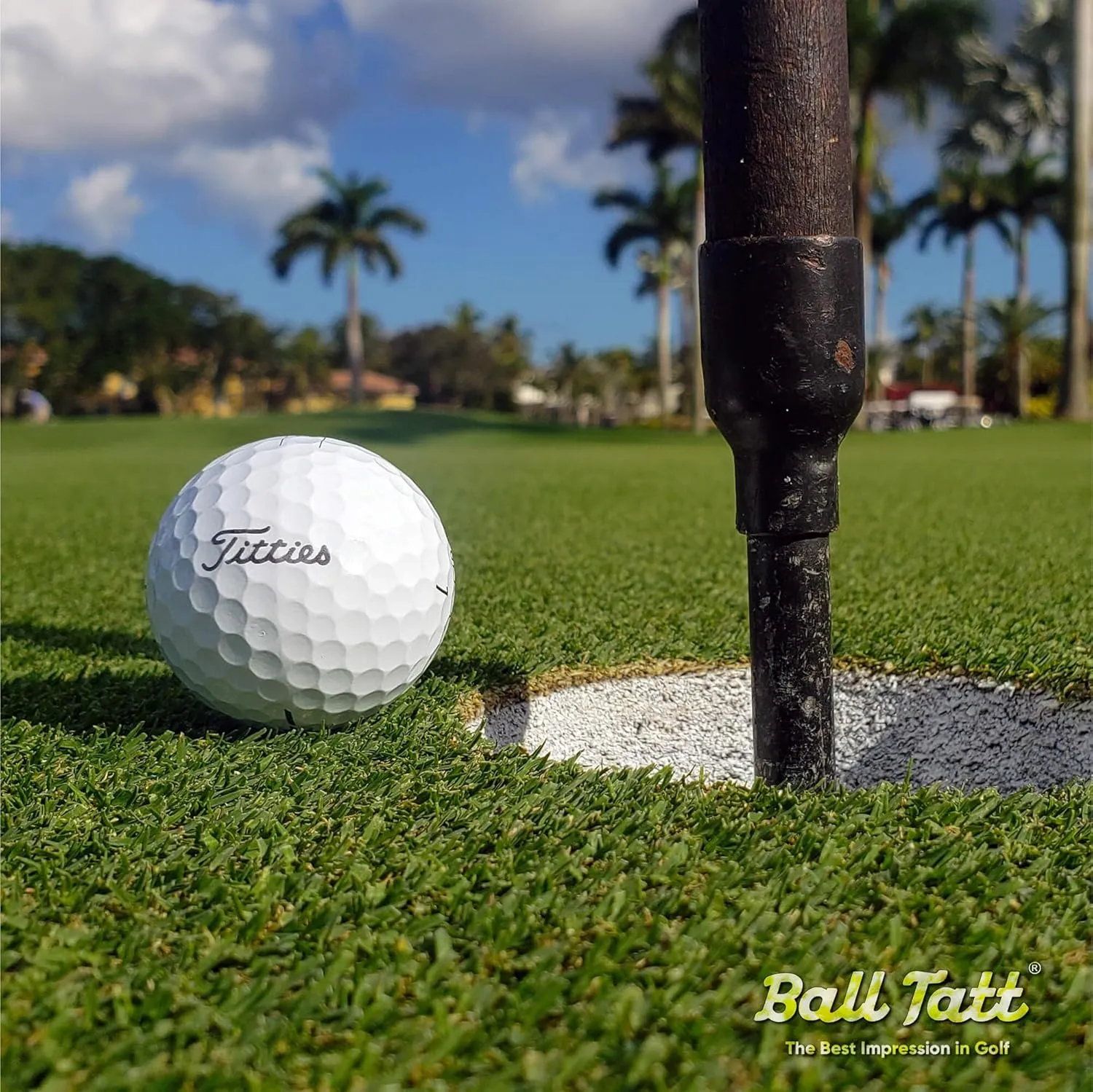 Golf Ball Stamp - Self-Inking Marker - Quick-Dry Permanent Marking Tool, No Leaks or Refills, Reusable & Waterproof Golfing Stamper - Ideal Gift for Golfers, Dads, Retirement, Funny, Parody (Humor).