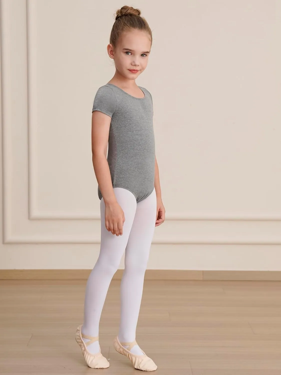 Gymnastics Leotards for Girls Ballet Leotard Toddler girls Bodysuit Short Sleeve Kids Dance Outfits