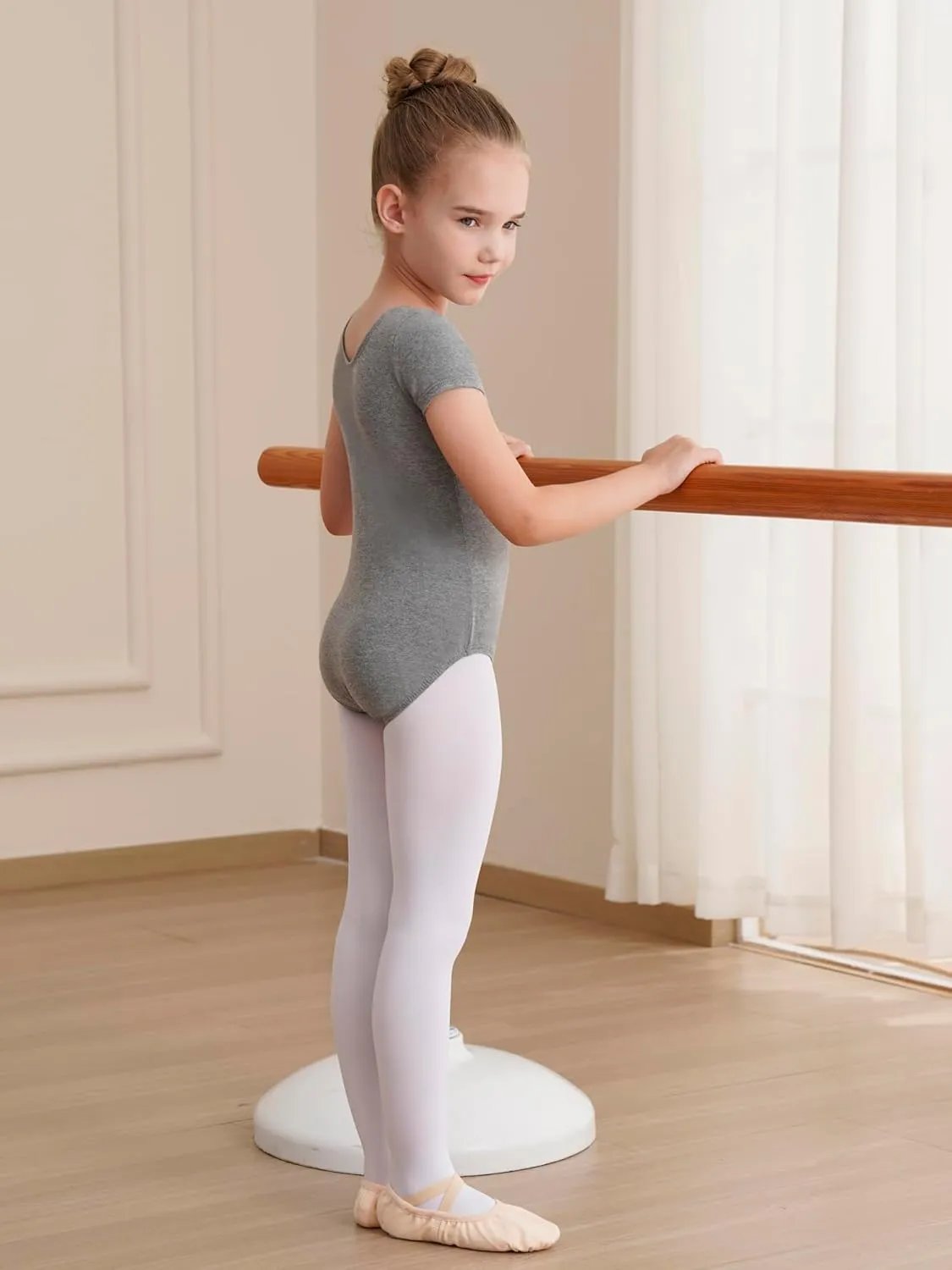 Gymnastics Leotards for Girls Ballet Leotard Toddler girls Bodysuit Short Sleeve Kids Dance Outfits