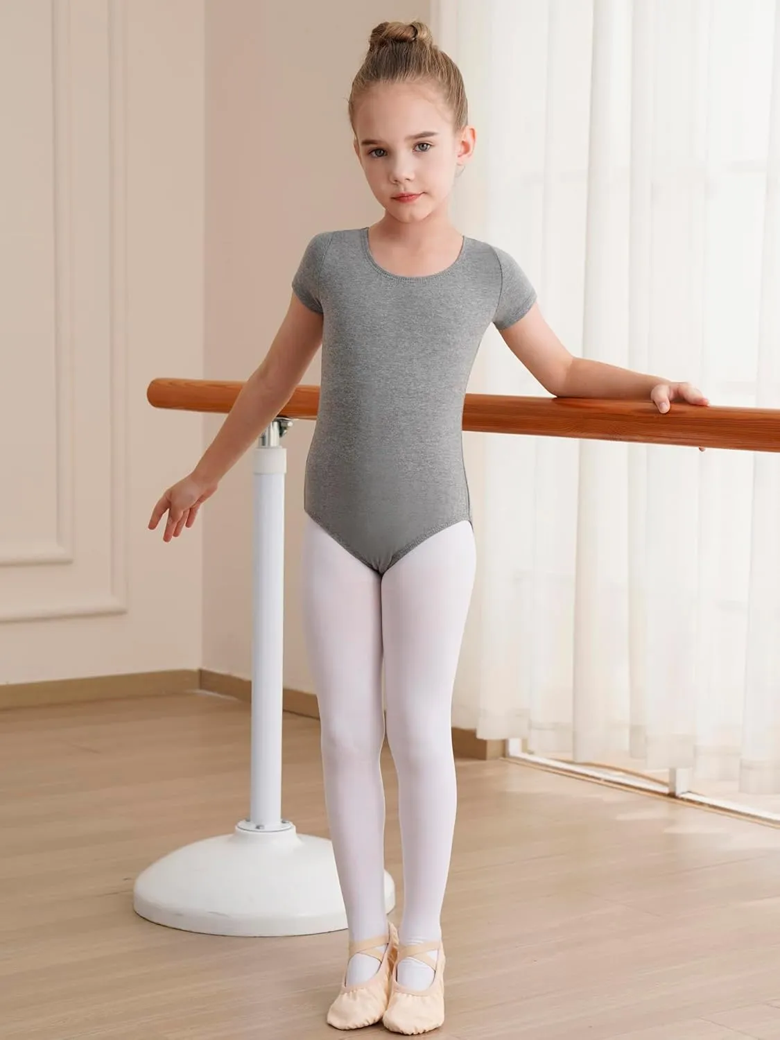 Gymnastics Leotards for Girls Ballet Leotard Toddler girls Bodysuit Short Sleeve Kids Dance Outfits