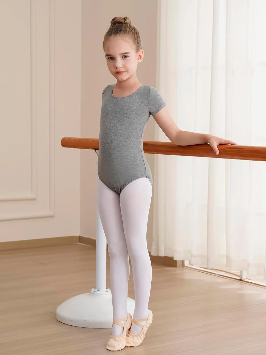 Gymnastics Leotards for Girls Ballet Leotard Toddler girls Bodysuit Short Sleeve Kids Dance Outfits