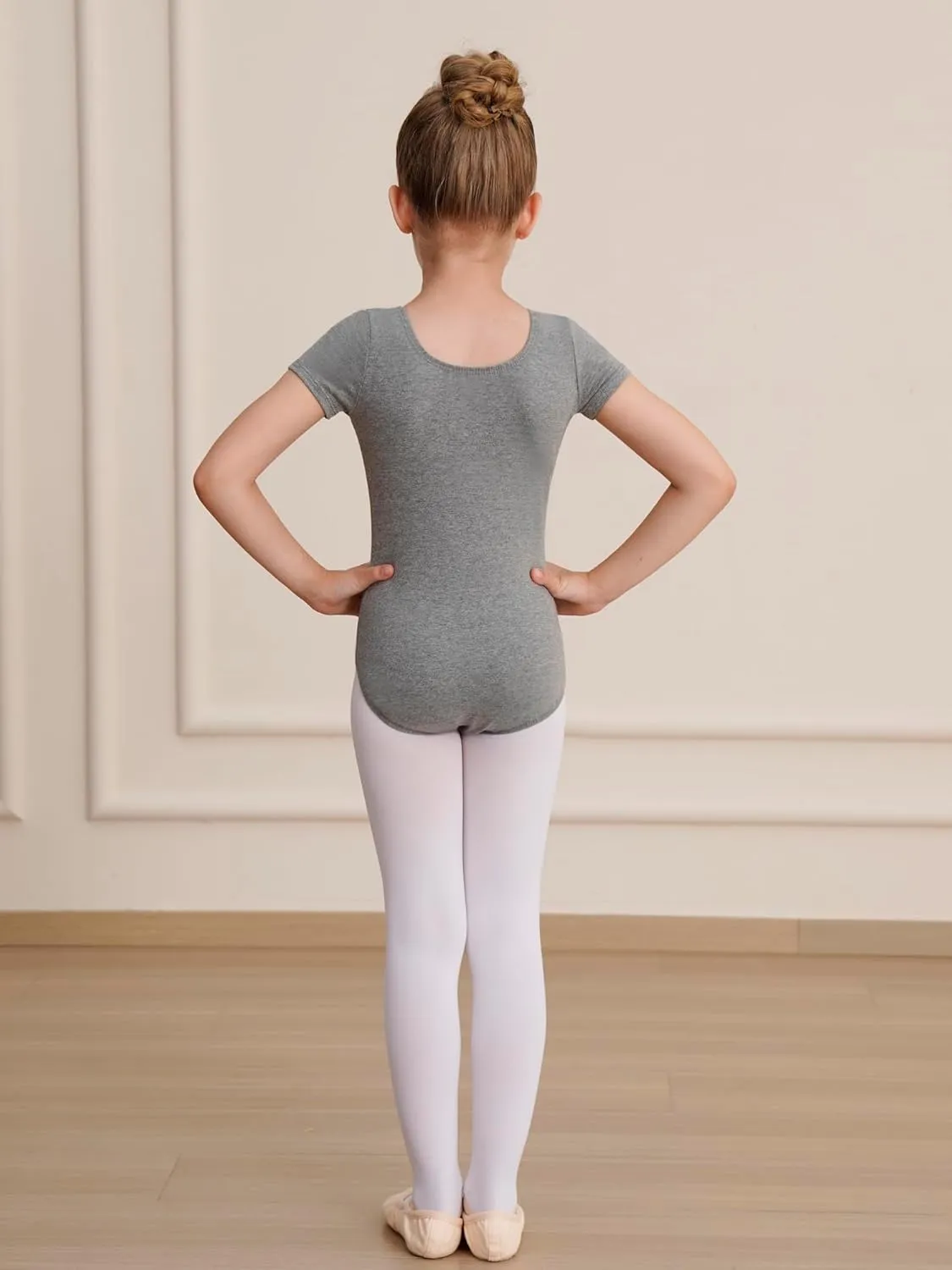 Gymnastics Leotards for Girls Ballet Leotard Toddler girls Bodysuit Short Sleeve Kids Dance Outfits