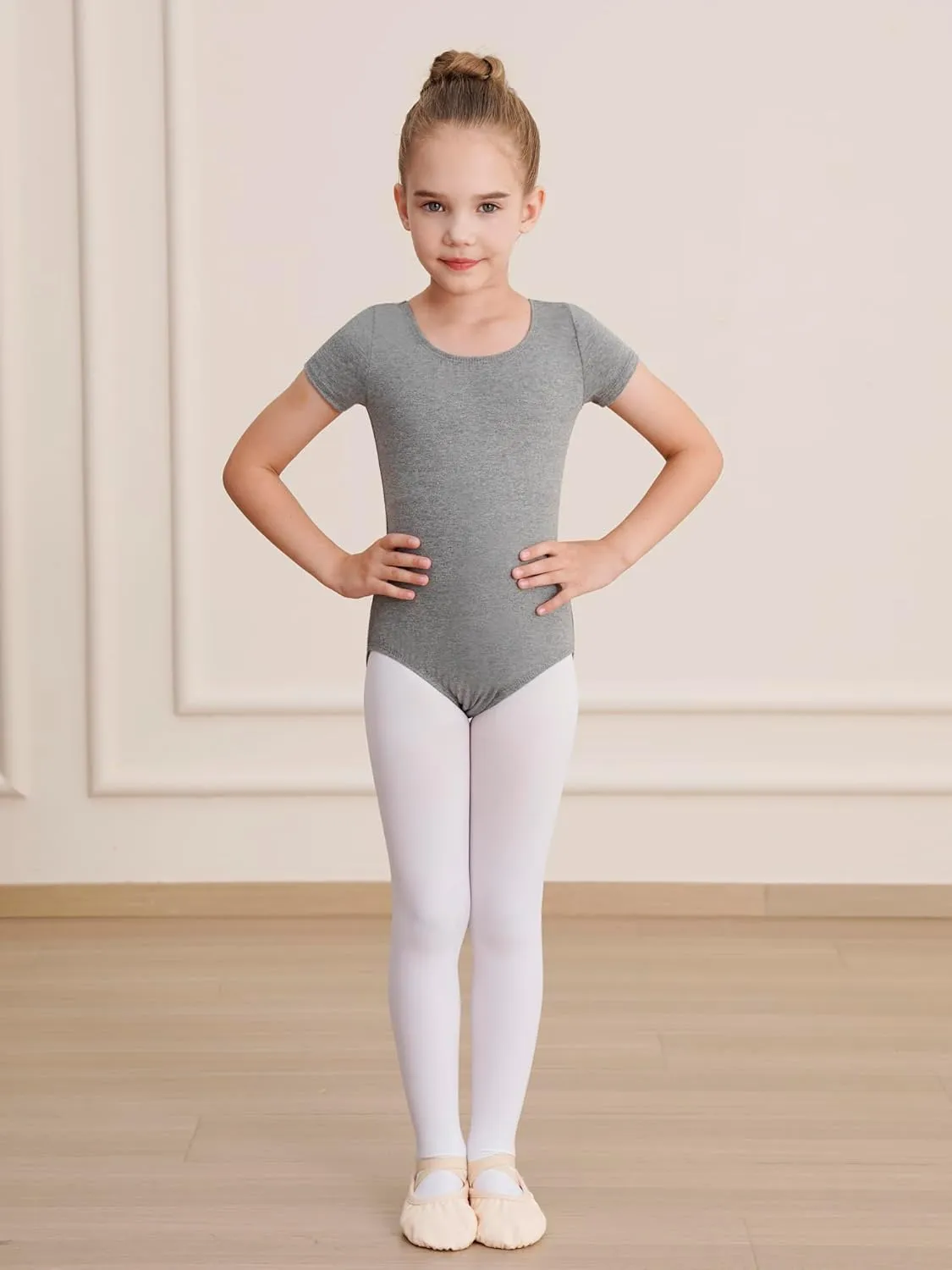 Gymnastics Leotards for Girls Ballet Leotard Toddler girls Bodysuit Short Sleeve Kids Dance Outfits