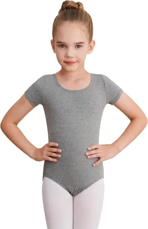 Gymnastics Leotards for Girls Ballet Leotard Toddler girls Bodysuit Short Sleeve Kids Dance Outfits