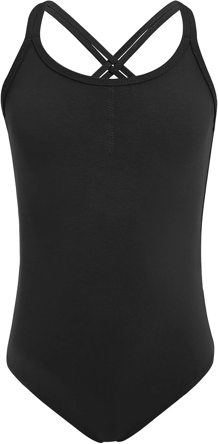 HiDance Ballet Leotards,Cotton Camisole Ballet Leotards for Girls/Toddlers/Kids,Double Strap Gymnastics and Ballet Dancewear