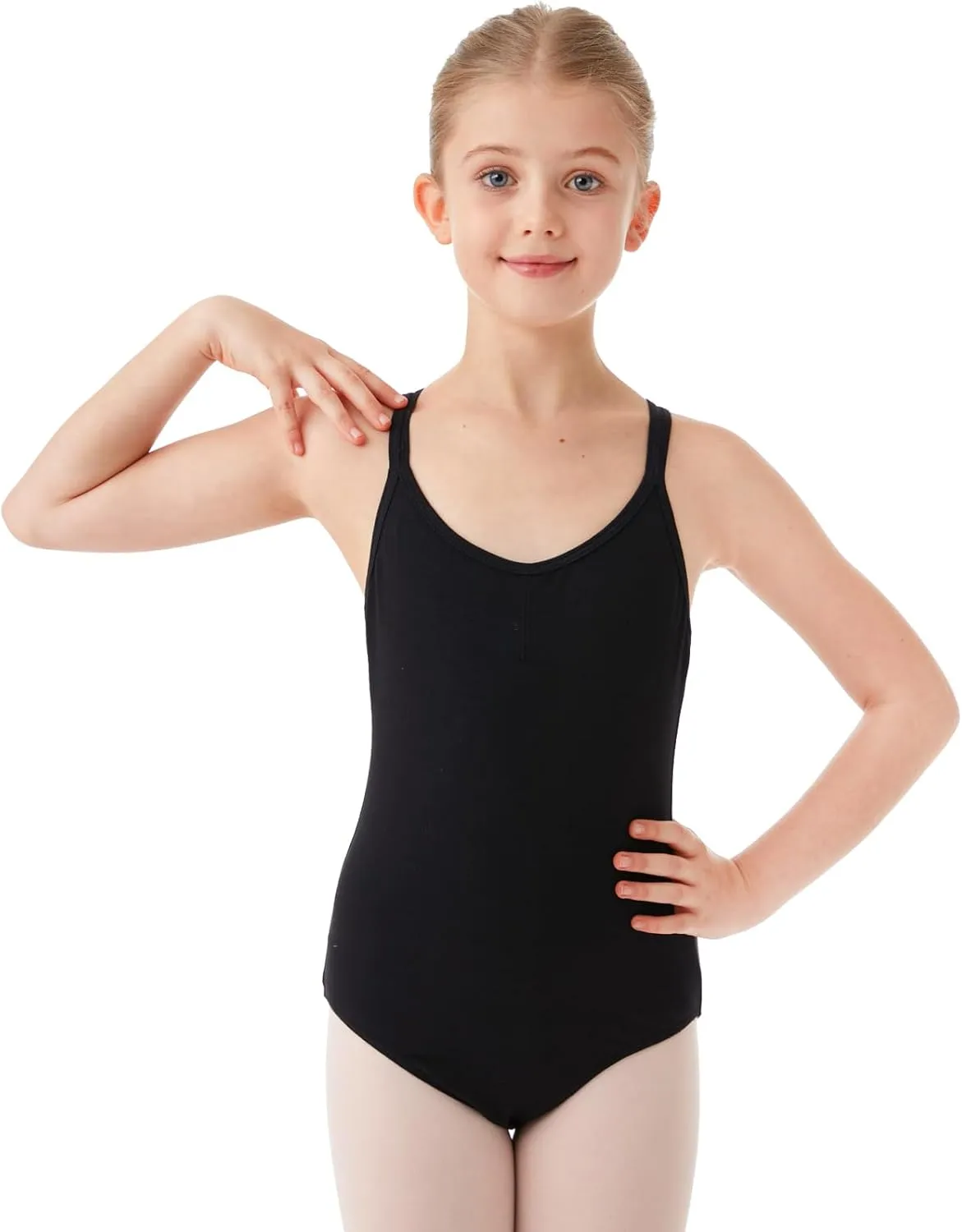 HiDance Ballet Leotards,Cotton Camisole Ballet Leotards for Girls/Toddlers/Kids,Double Strap Gymnastics and Ballet Dancewear