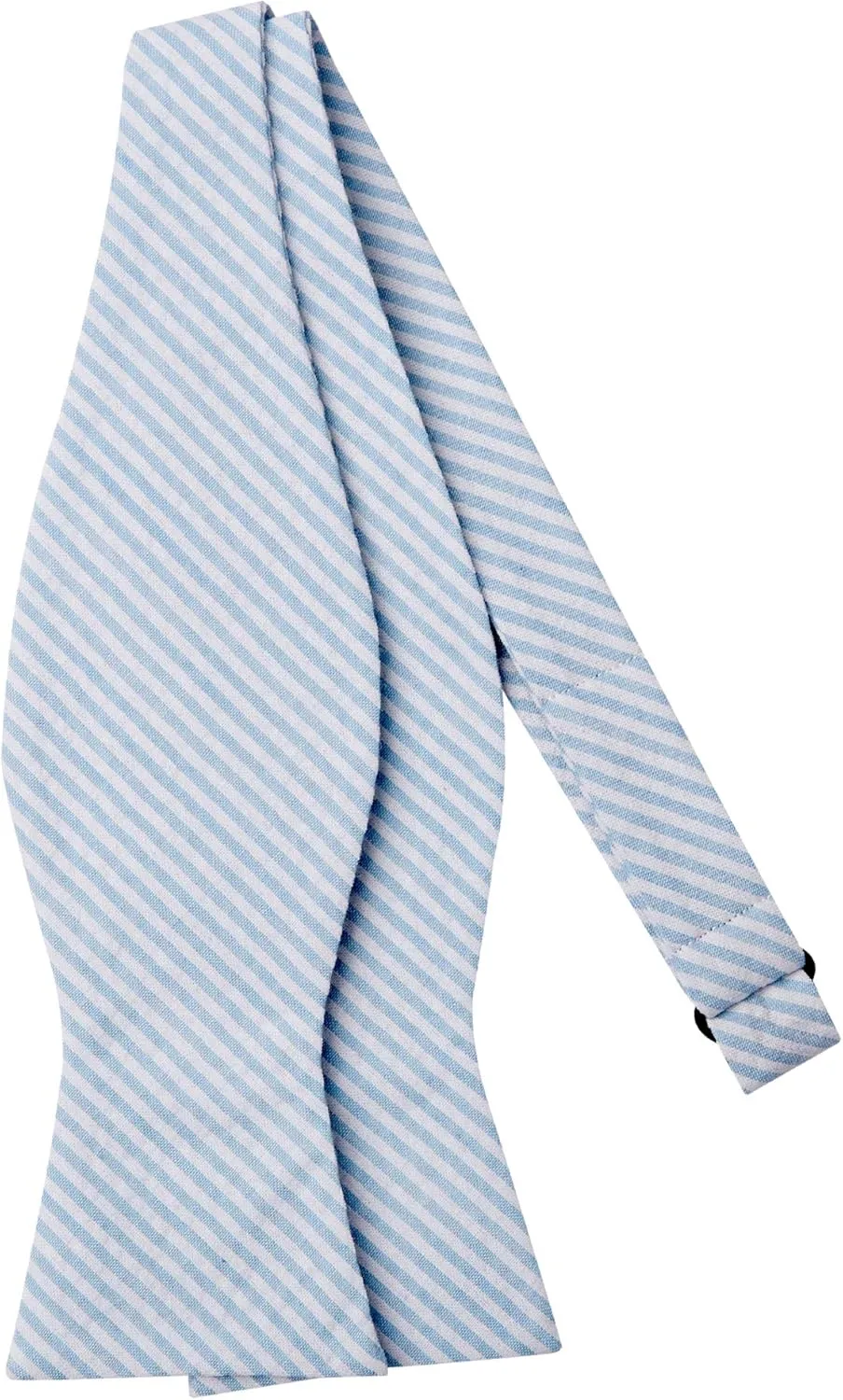 Jacob Alexander Men's Seersucker Striped Pattern Self-Tie Bow Tie