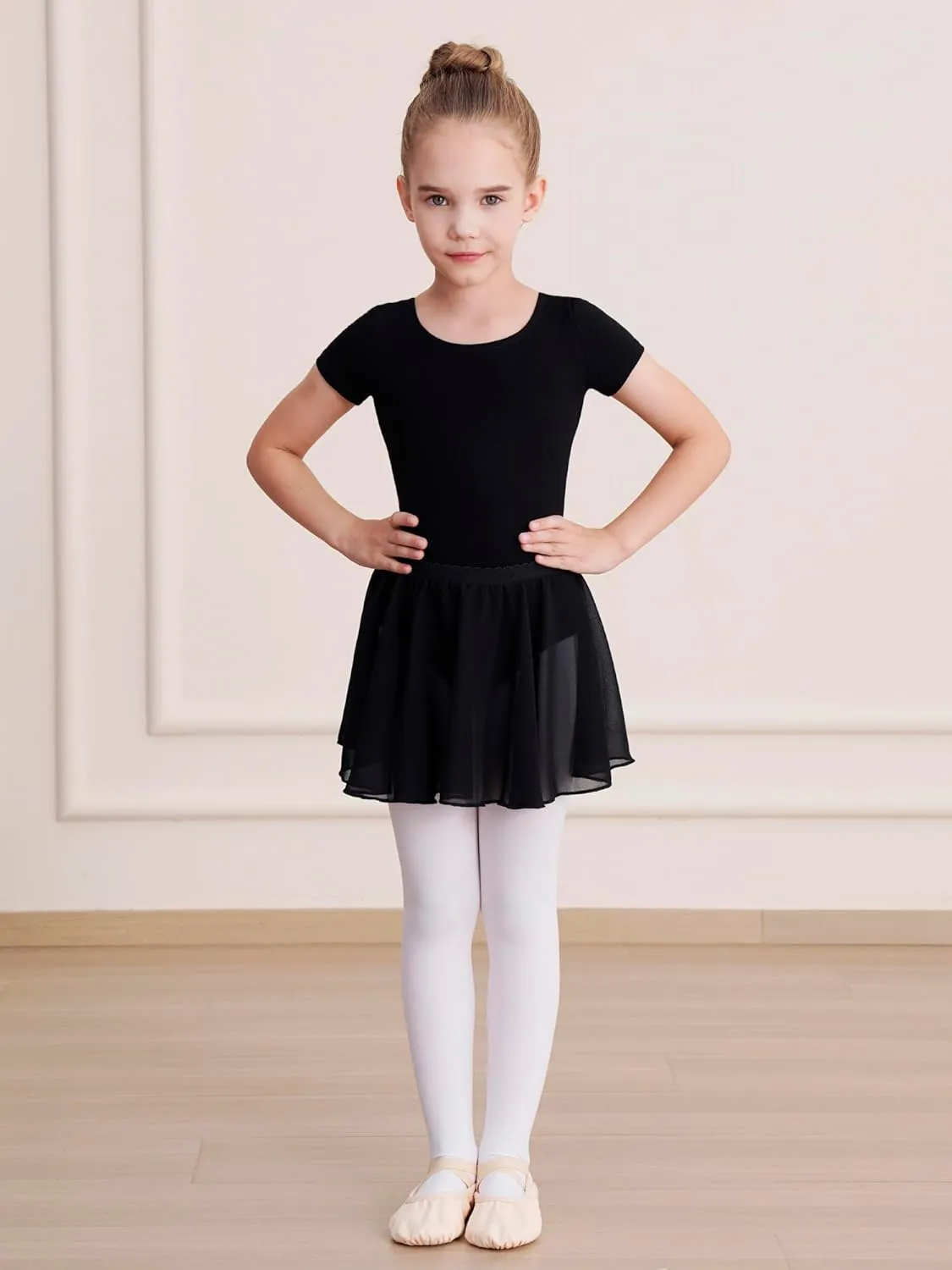 Leotards for Girls Ballet Dress Toddler Dance Leotard with Skirt Kids Gymnastics Outfits Ballet Dance Tutu Dress