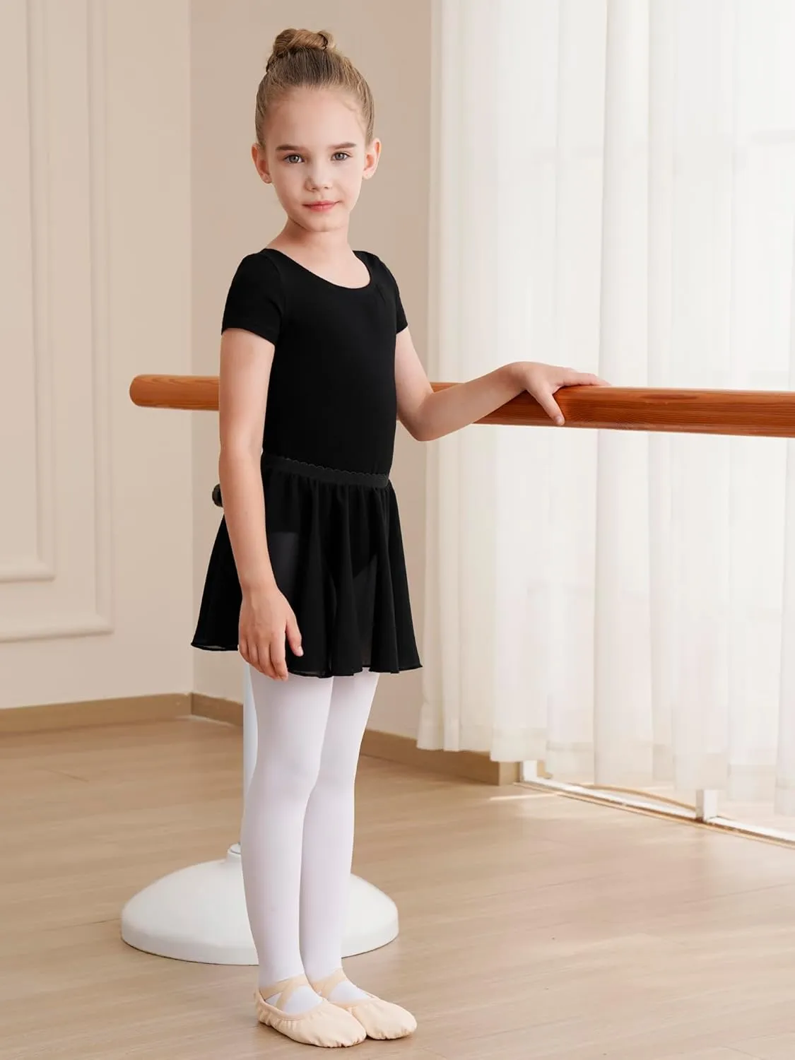 Leotards for Girls Ballet Dress Toddler Dance Leotard with Skirt Kids Gymnastics Outfits Ballet Dance Tutu Dress