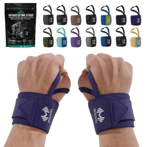 MODVEL Orthopedic Wrist Brace and Wrist Wraps for Weightlifting - Adjustable, Lightweight Support for Carpal Tunnel, Arthritis, Tendinitis, Bodybuilding, Strength Training, and Injury Relief Thick Purple