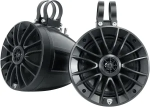 Rockville UT65B 400W 6.5" Marine Speakers, IPX6 Waterproof, Swivel Mount, True Coaxial Design, Perfect for UTV/ATV/Boat