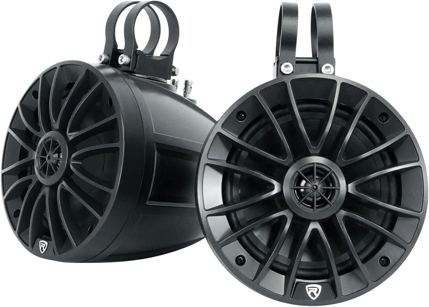 Rockville UT65B 400W 6.5" Marine Speakers, IPX6 Waterproof, Swivel Mount, True Coaxial Design, Perfect for UTV/ATV/Boat