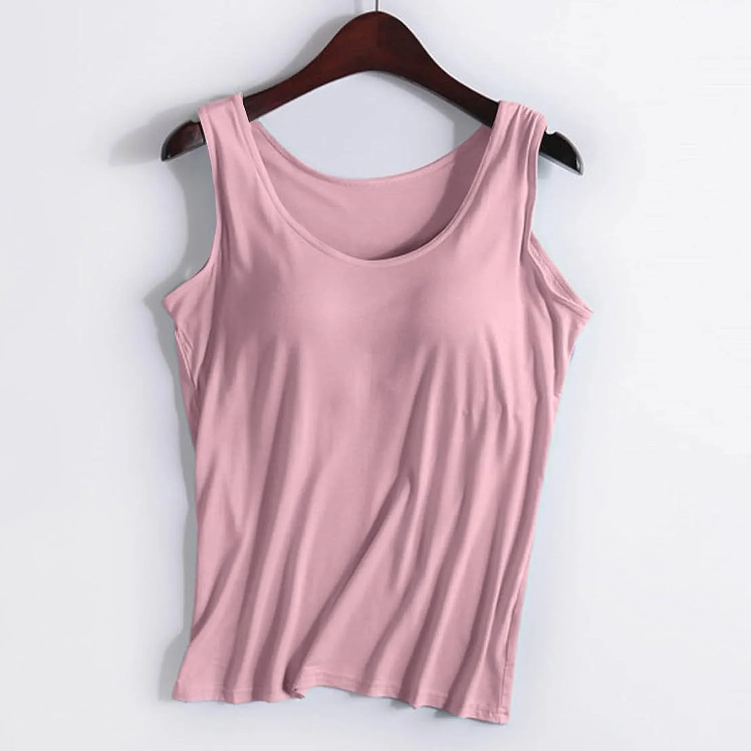 Sleeveless Tops for Women Camisole Tops Running Sports Racerback Tops Plus Size Comfy Tank Tops with Built in Bra