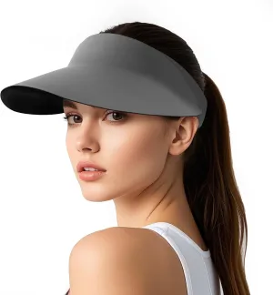 Sun Visors for Women, Wide Brim Womens Sun Hat with Lightweight Ponytail Design for Daily Wear and Beach Vacation Essentials