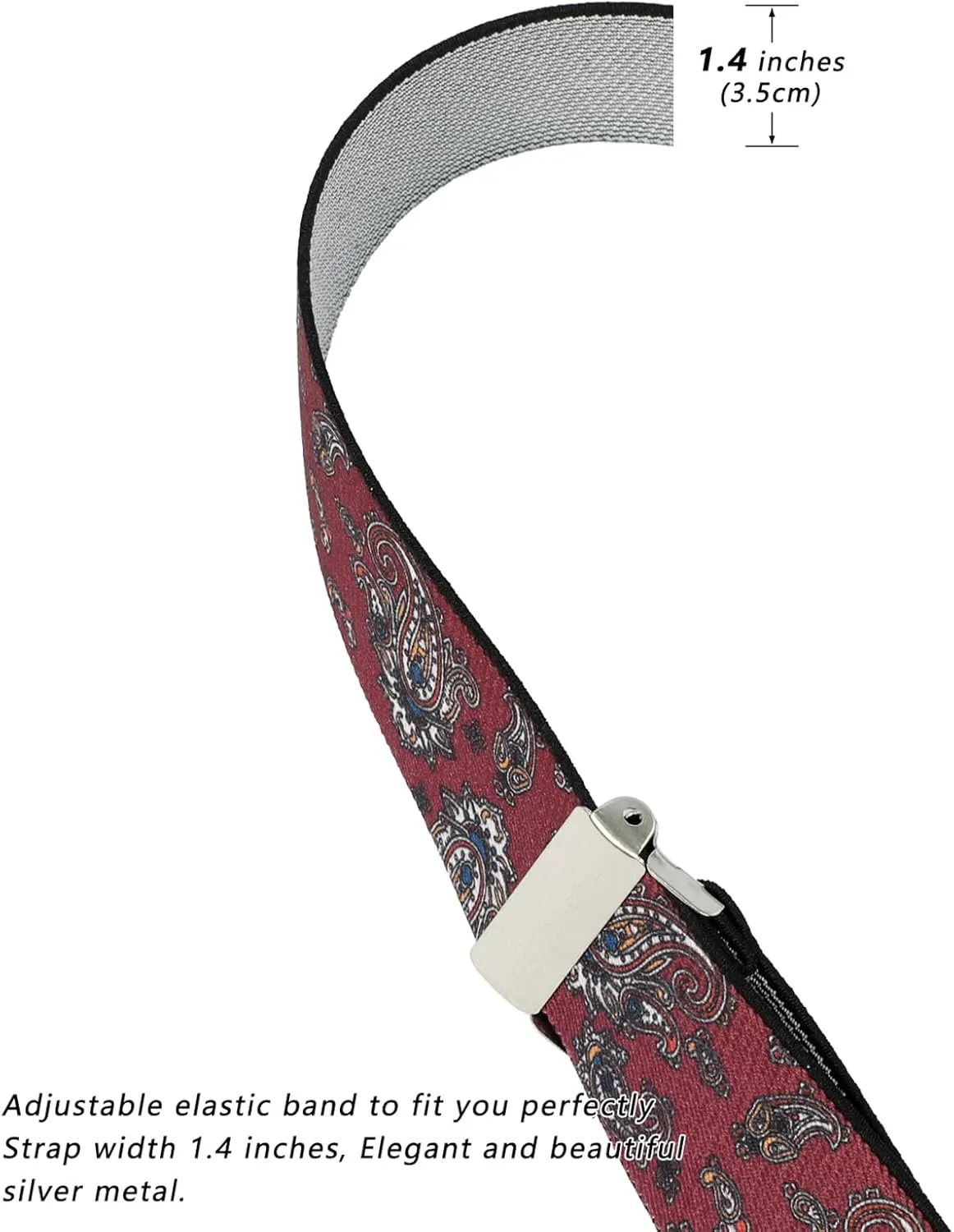 Suspenders for Men with Strong Clips, 1.4 Inches Wide Heavy Duty Men's Suspenders Y-Back for Work Jeans