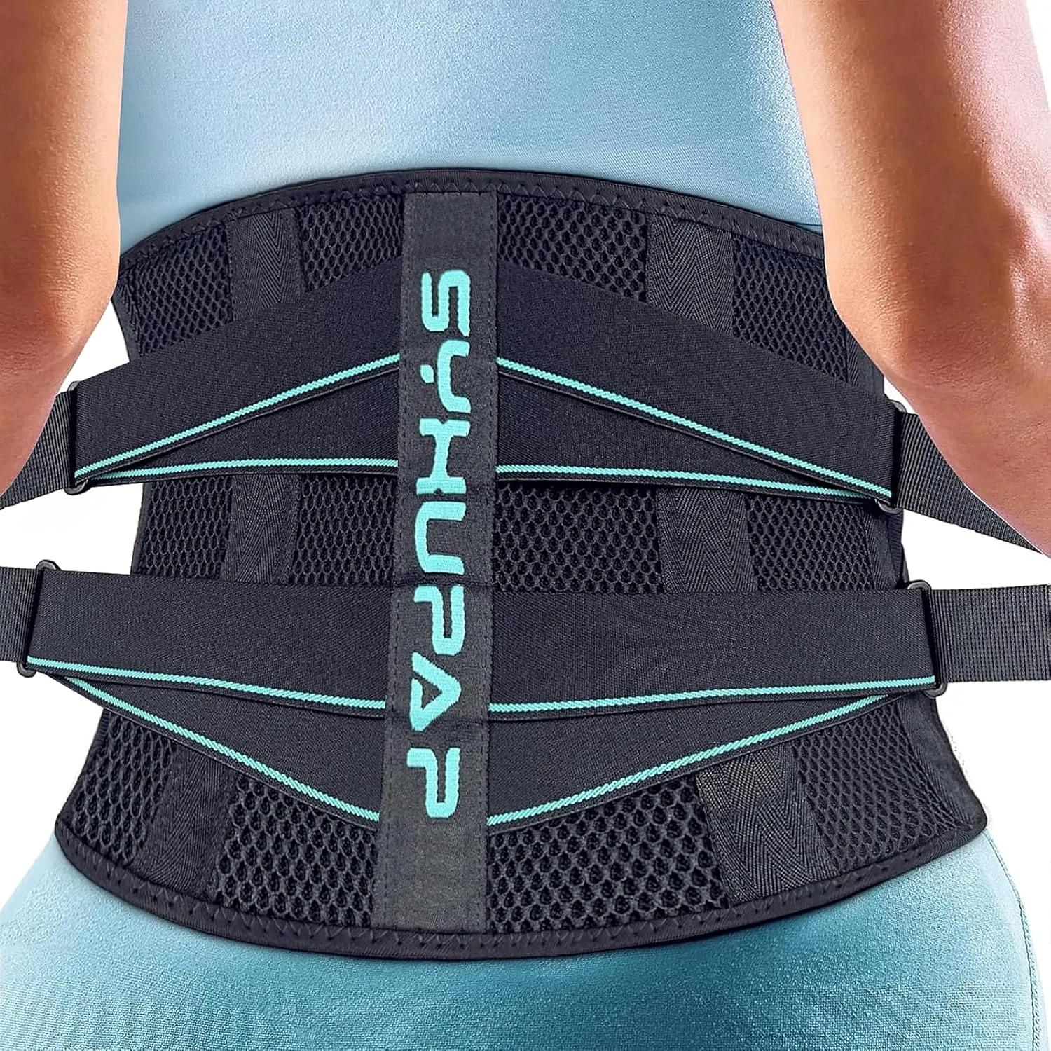 SYXUPAP Back Braces for Lower Back Pain Women and Men, Lumbar Support Belts for Men and Women with Anti-skid Lumbar Strips Pad, For Sciatica, Scoliosis, Heavy Lifting and Work, with Adjustable System