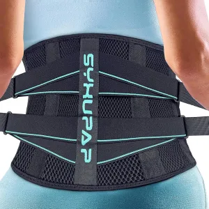 SYXUPAP Back Braces for Lower Back Pain Women and Men, Lumbar Support Belts for Men and Women with Anti-skid Lumbar Strips Pad, For Sciatica, Scoliosis, Heavy Lifting and Work, with Adjustable System
