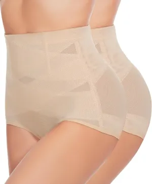 Tummy Control Shapewear Panties for Women-High Waisted Body Shaper Underwear Seamless Shapewear Panty Girdle