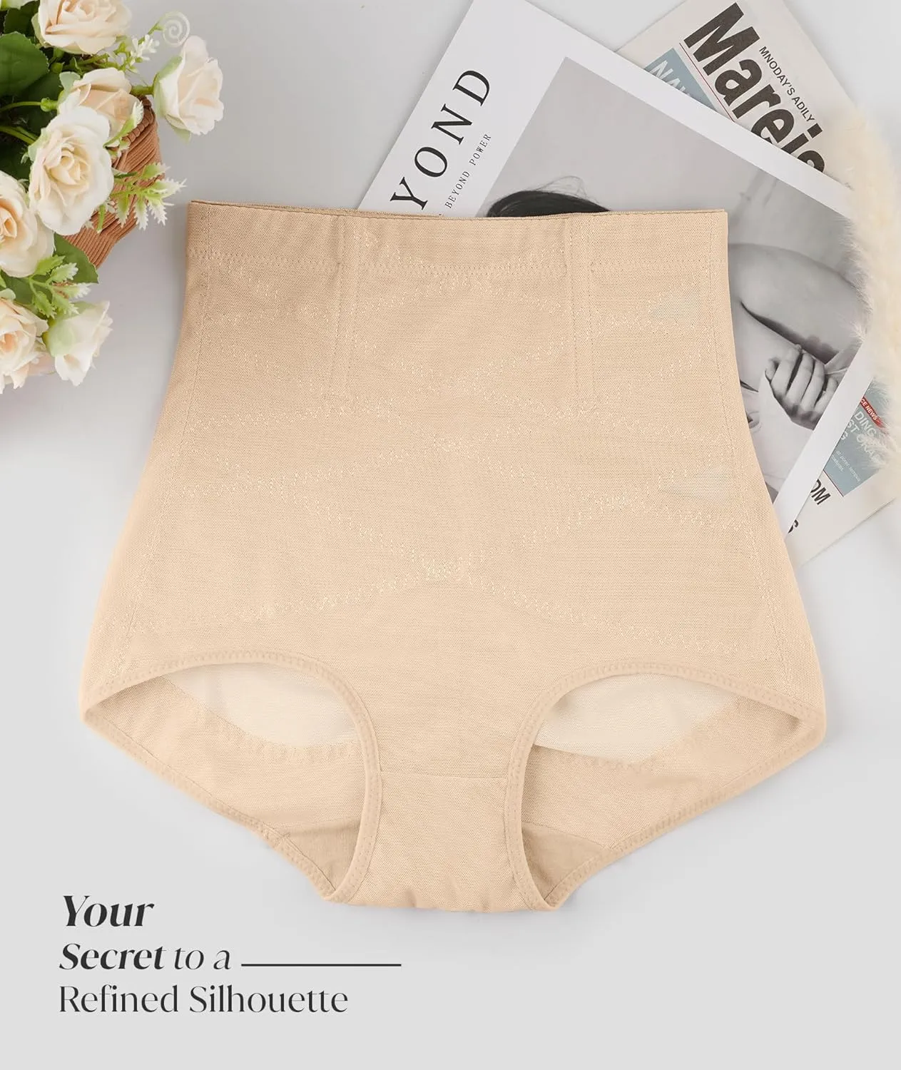 Tummy Control Shapewear Panties for Women-High Waisted Body Shaper Underwear Seamless Shapewear Panty Girdle
