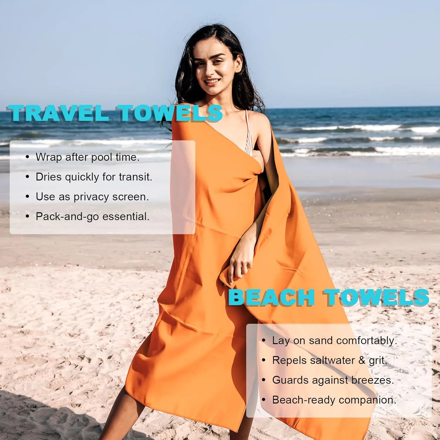 Your Choice Quick Dry Towel - Super Absorbent Microfiber for Gym, Travel, Camping | Ultra Compact & Lightweight